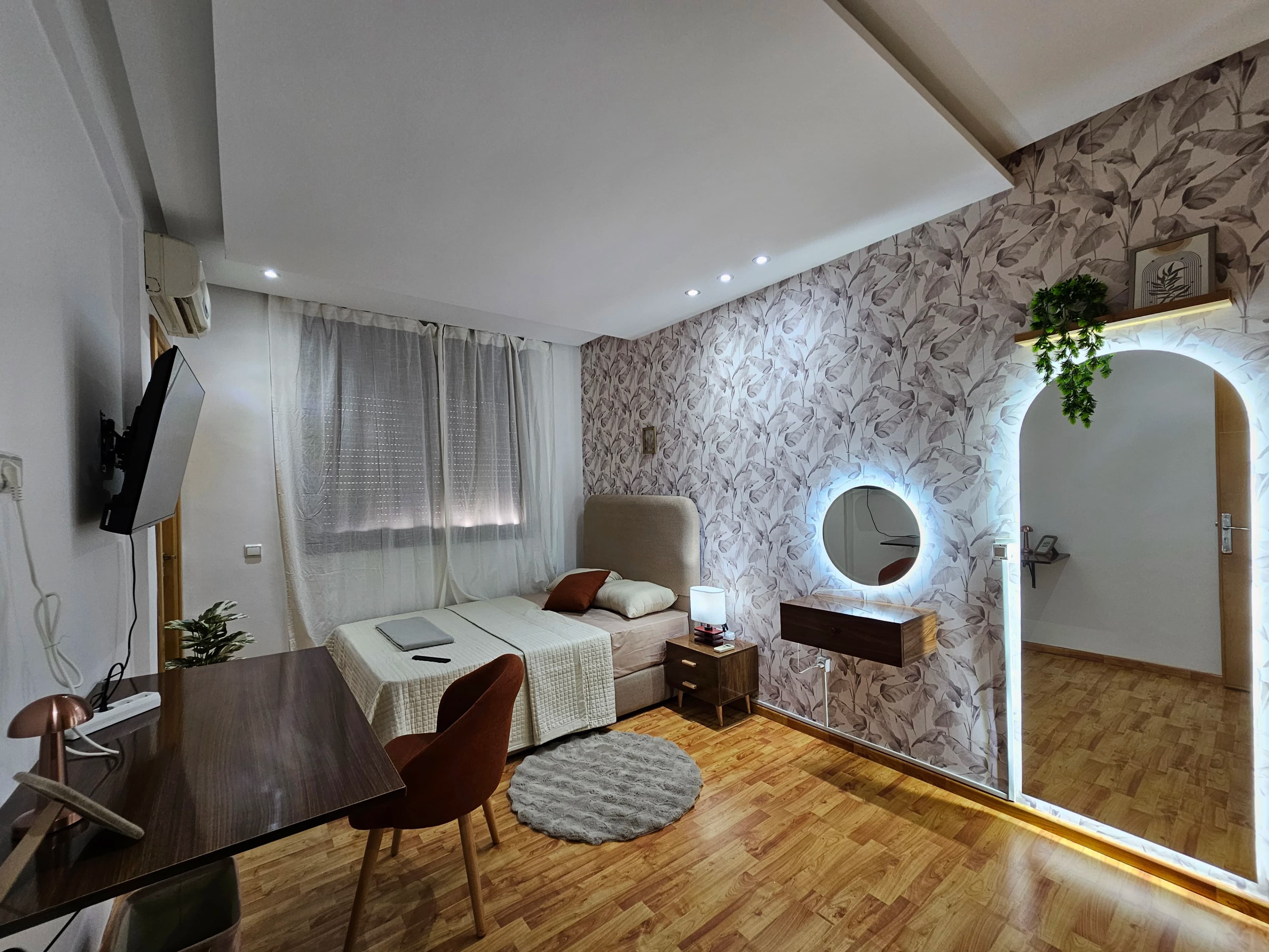 Living room in a furnished Host'lik coliving home in Rabat